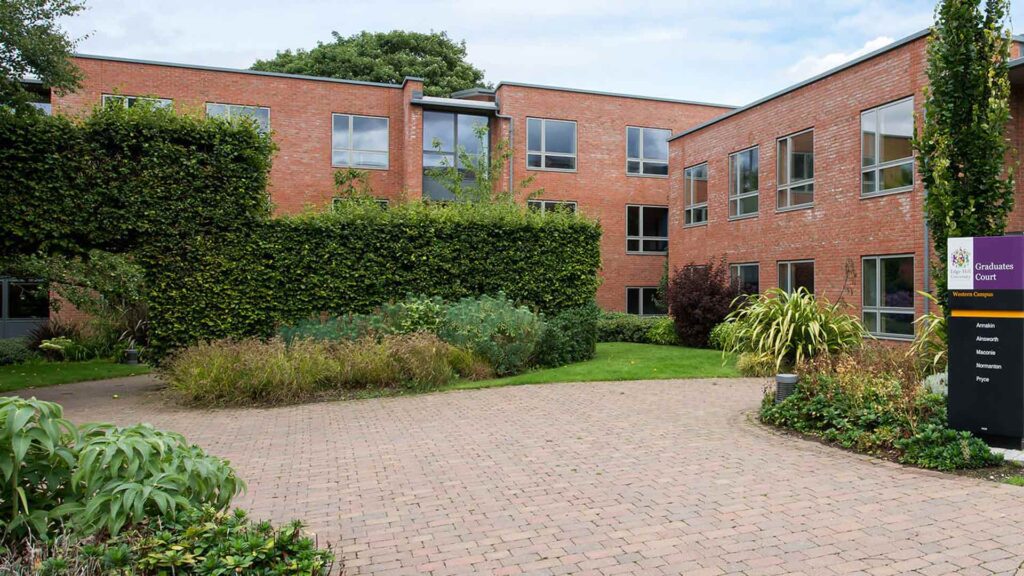 Exterior of Graduates Court halls of residence