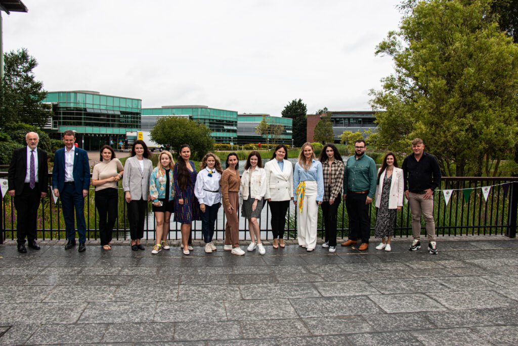 Members of Edge Hill and NLU, Ukraine, on Edge Hill Campus. June 2023