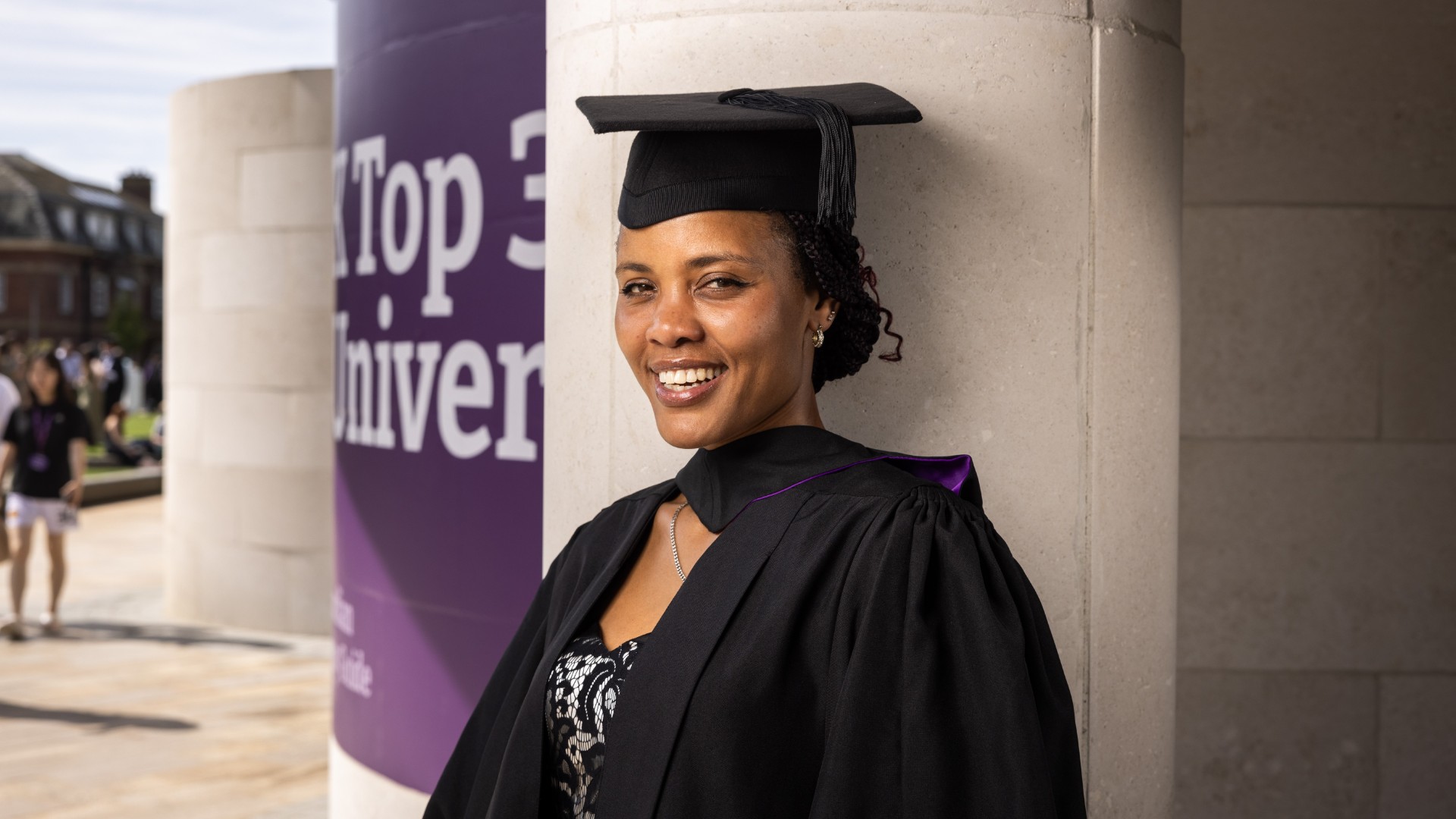 Shauntelle in her cap and gown