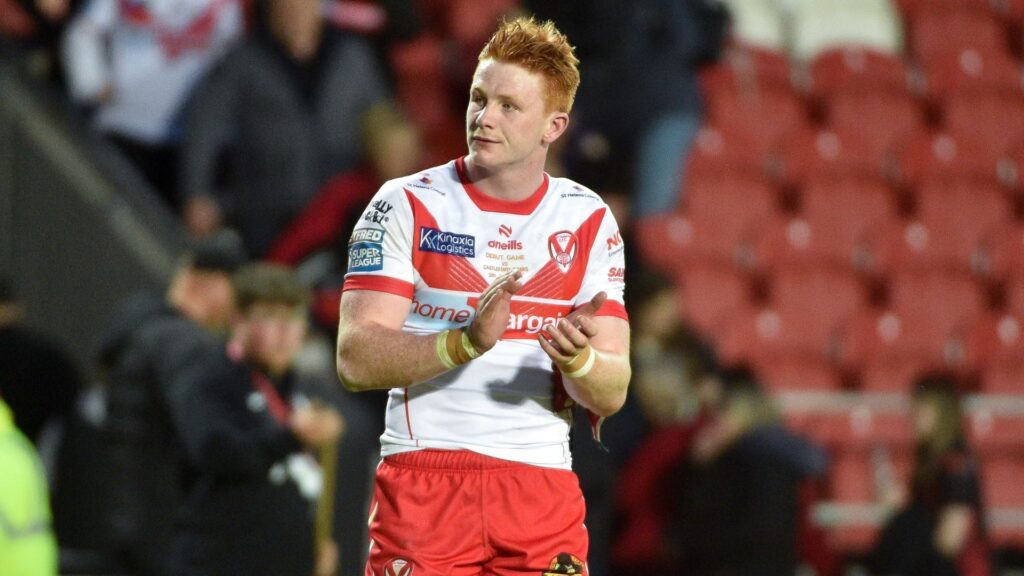 Jonny Vaughan on his debut for St Helens