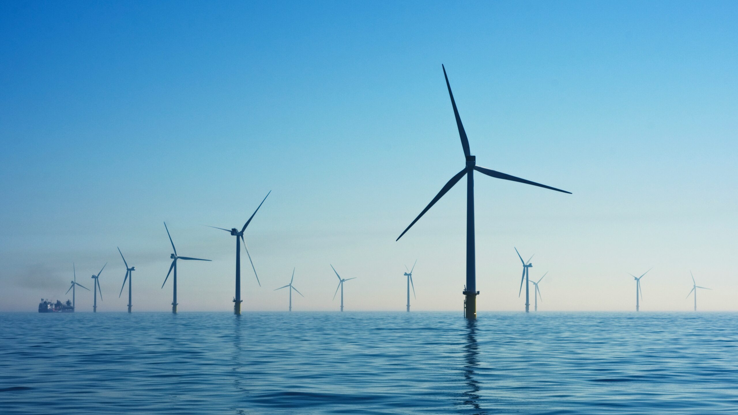 Wind turbines in the sea